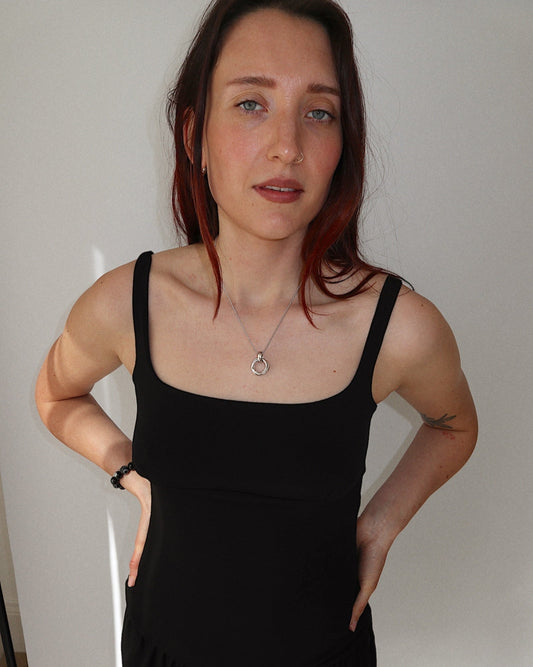 'Eliason' Interlocked Knot Necklace - Lines & Current