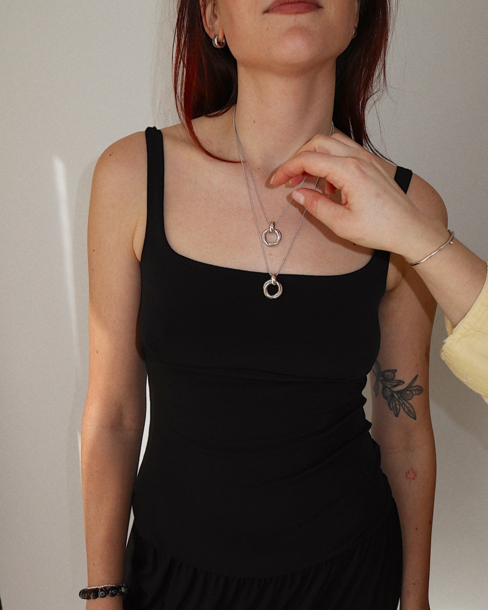 'Eliason' Interlocked Knot Necklace - Lines & Current