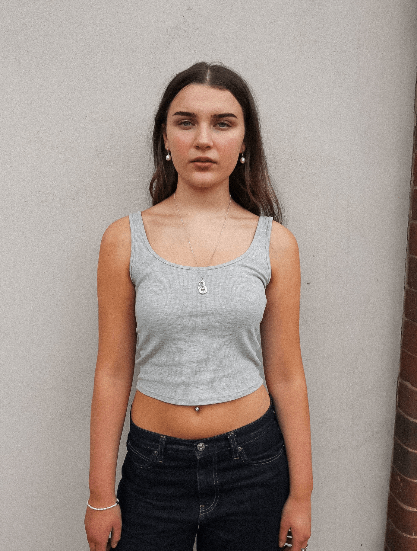 'Eloise' Pearl Huggie Earrings - Lines & Current