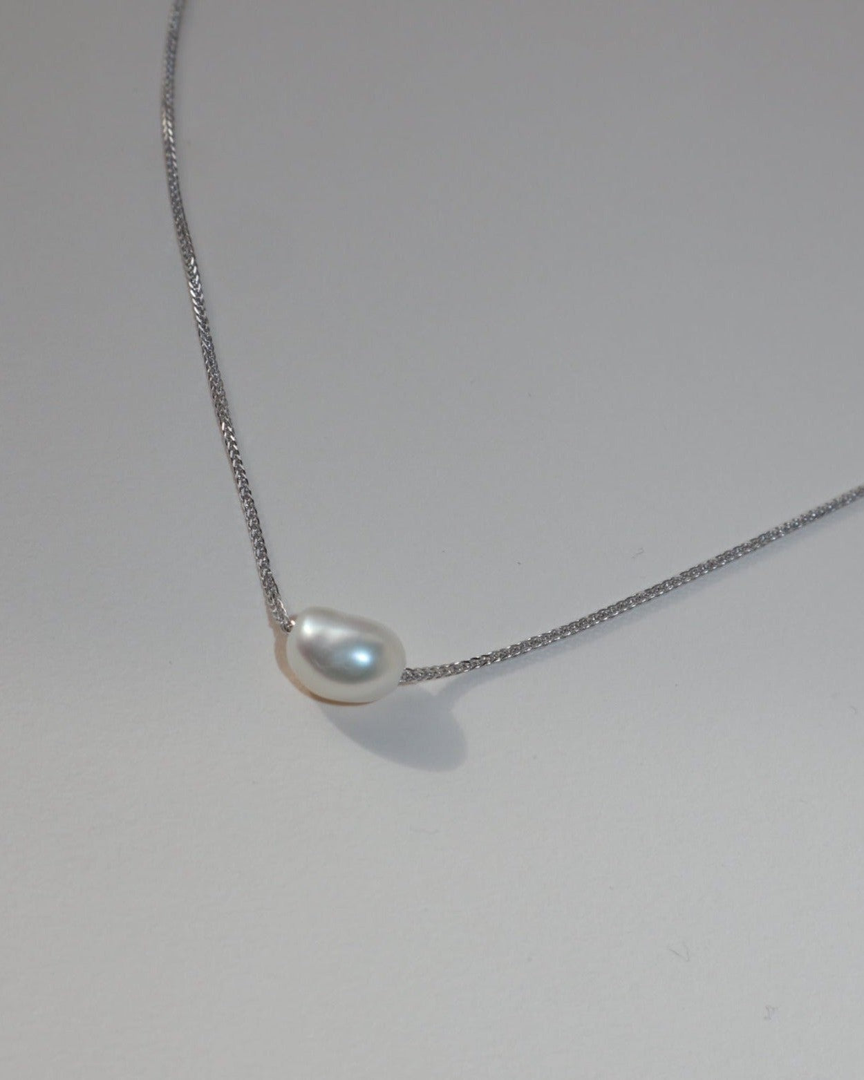 'Emelia' Pearl Chain Necklace