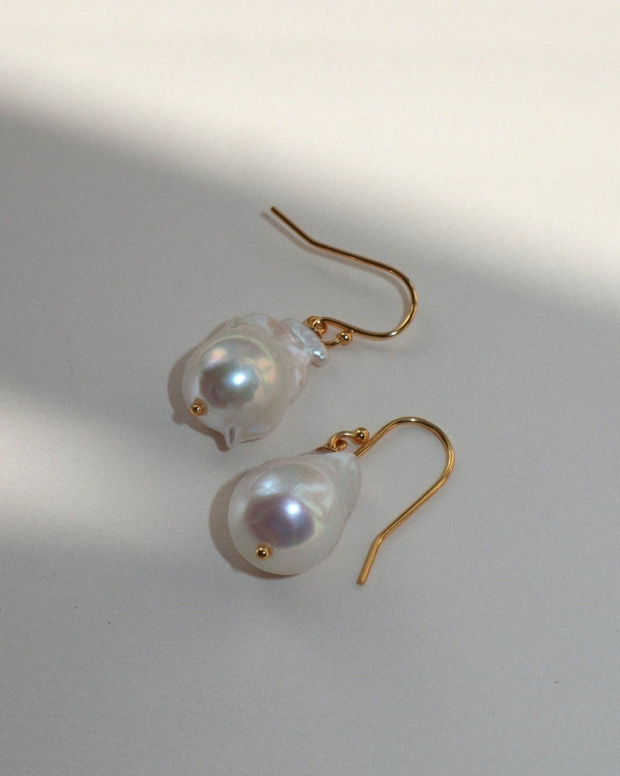 'Enid' Baroque Pearl Drop Earrings