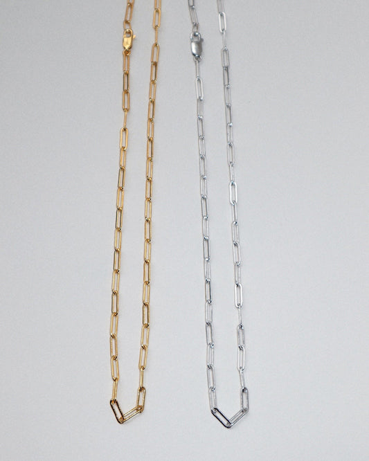 'Essie' Long Link Cable Chain - Lines & Current