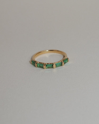 'Evie' Eternity Green Ring