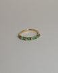 'Evie' Eternity Green Ring