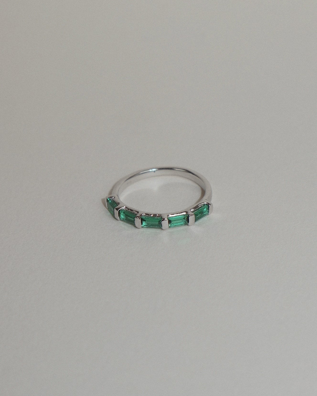 'Evie' Eternity Green Ring