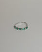 'Evie' Eternity Green Ring