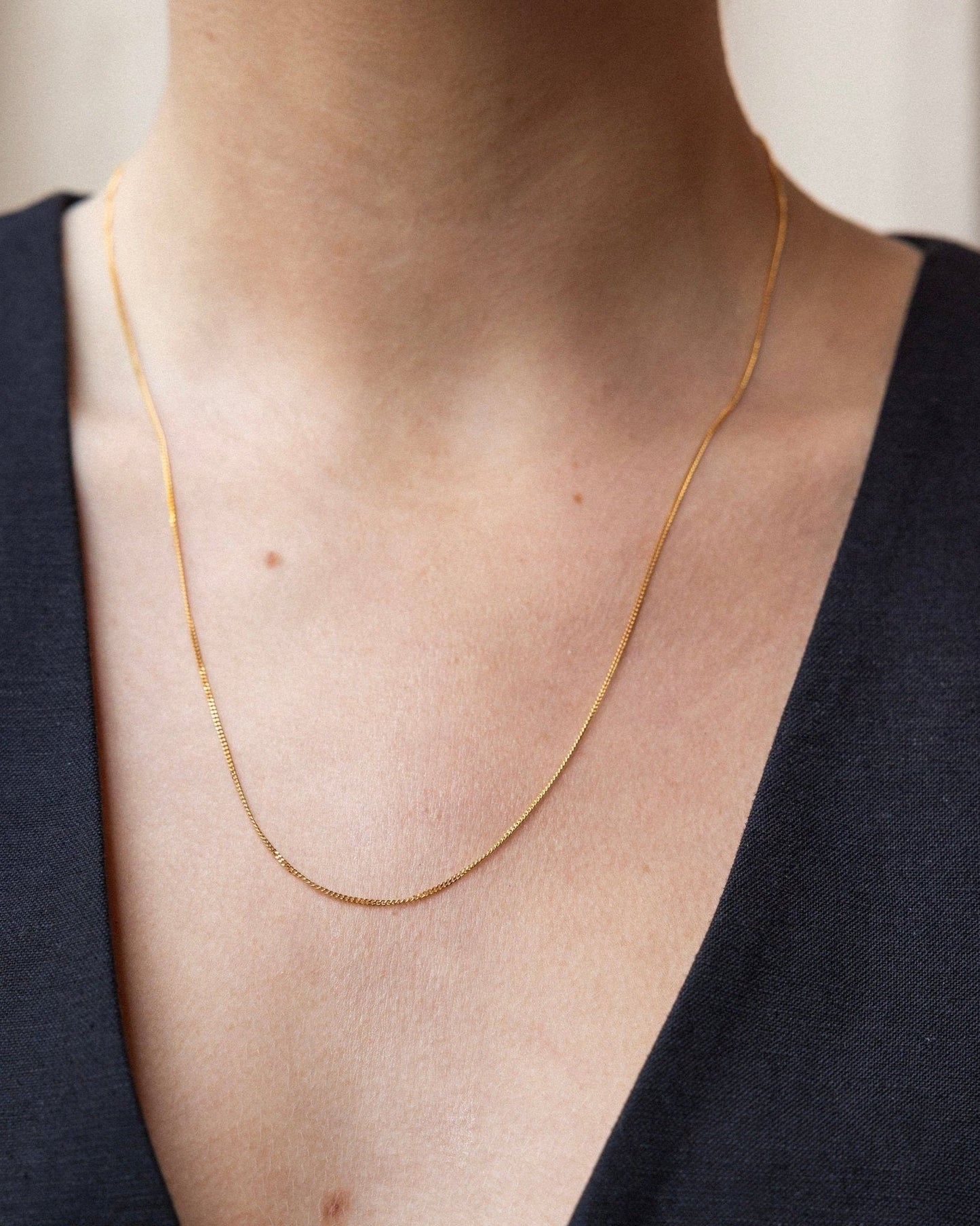 'Finn' Flat Curb Chain 20-22"