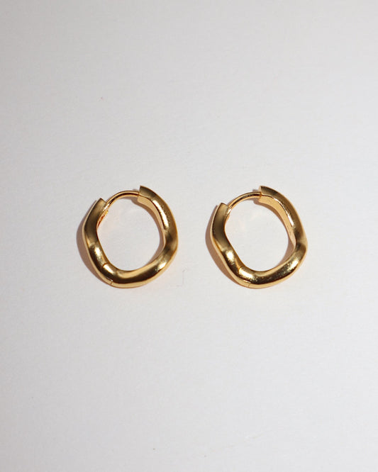 'Flo' Hoop Earrings - Lines & Current