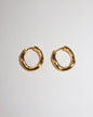 'Flo' Hoop Earrings - Lines & Current