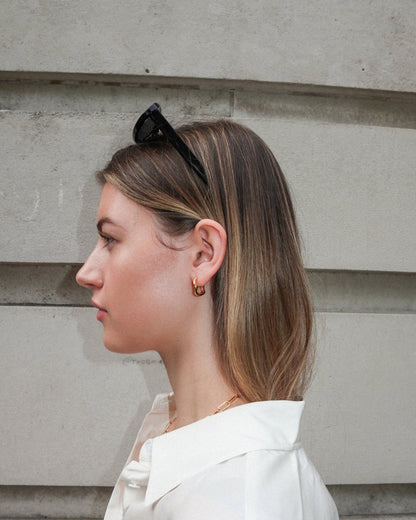 'Flo' Hoop Earrings - Lines & Current