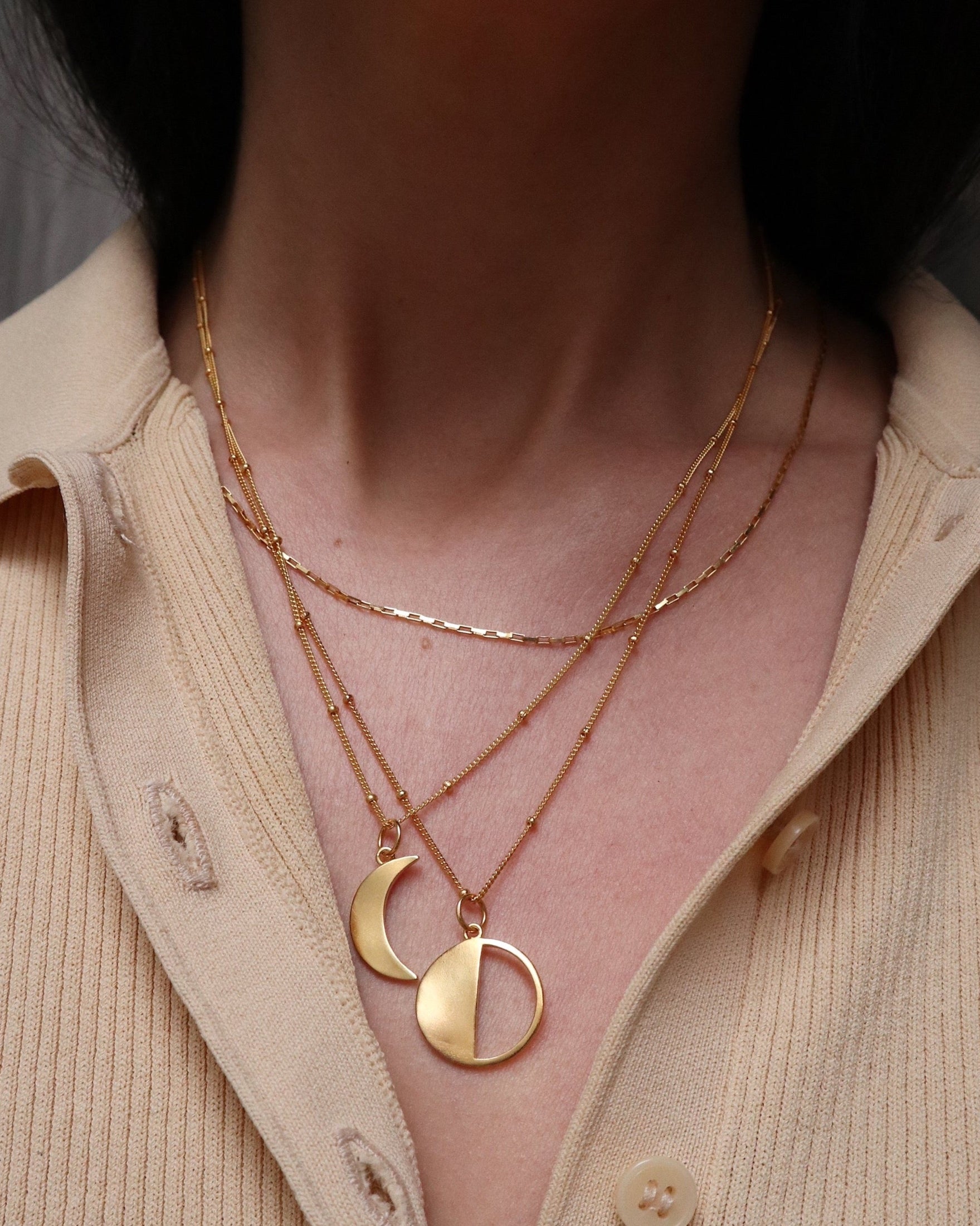 'Moon Sister' Pendant Necklace