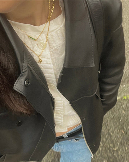 'Green Alchemy' Bar Necklace