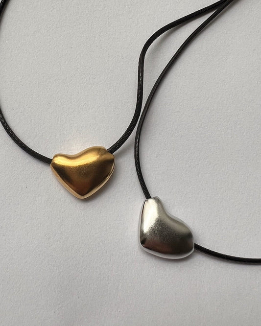 'Heart in the Clouds' Cord Necklace