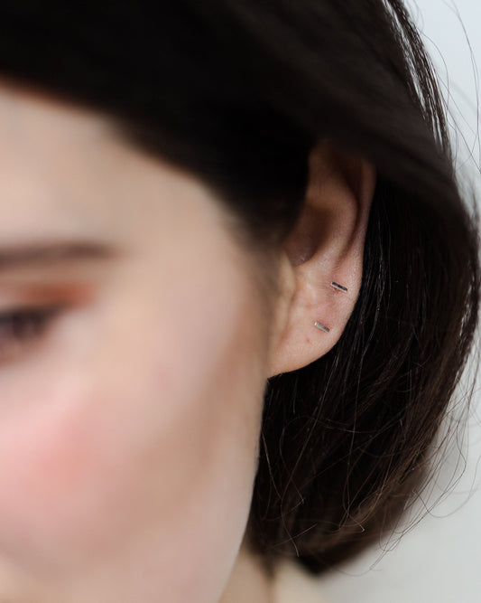 'Mia' Mini Bar Stud Earrings