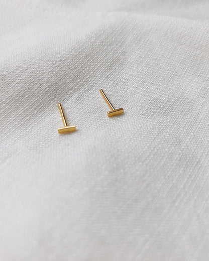 'Mia' Mini Bar Stud Earrings