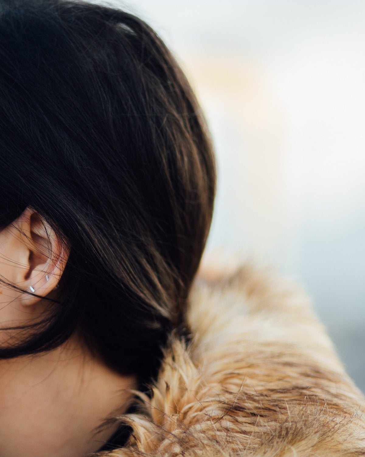 'Mia' Mini Bar Stud Earrings