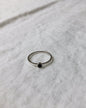 'Mona' Ring with Small Black Stone