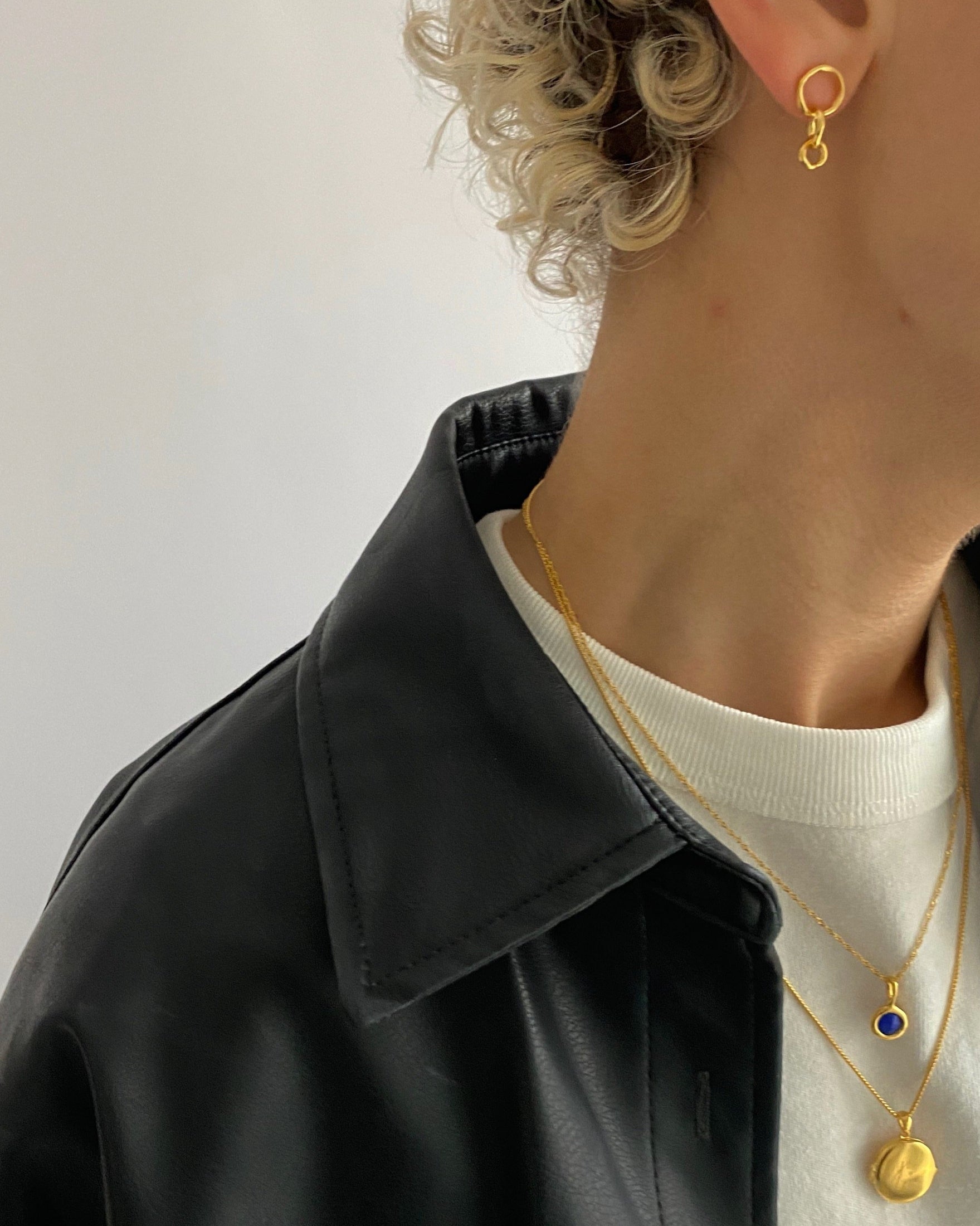 'Frieda' Interlocked Stud Earrings