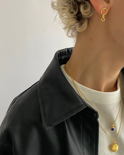 'Frieda' Interlocked Stud Earrings