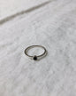 'Mona' Ring with Small Black Stone