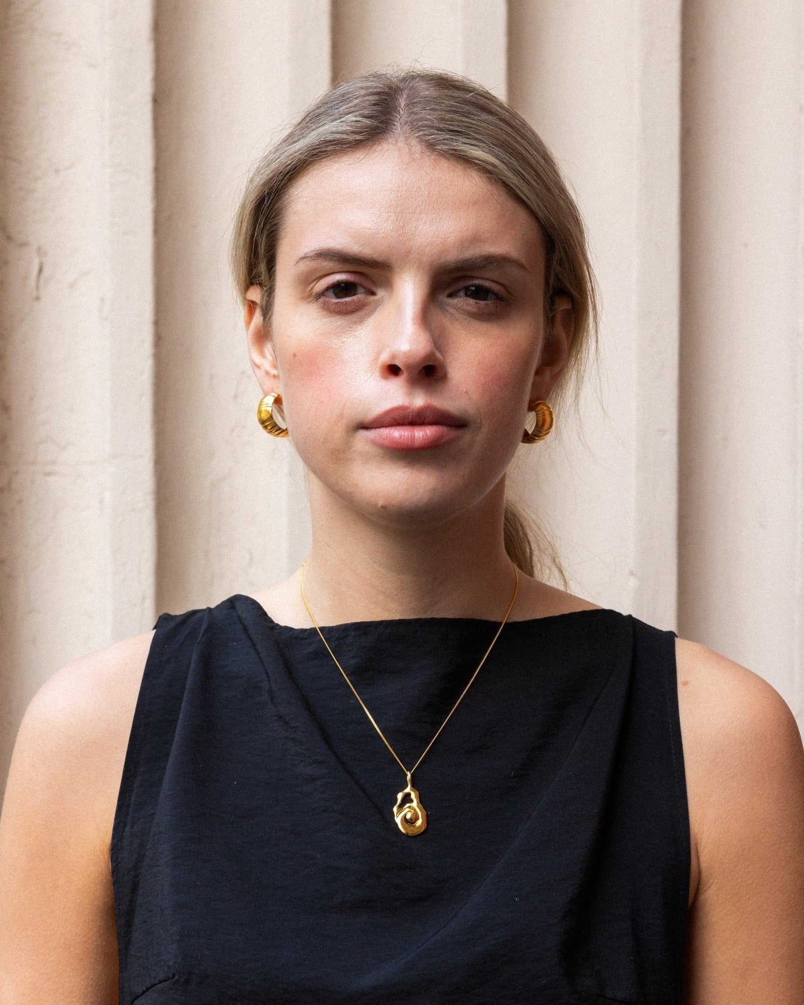 'Impression' Chunky Hoop Earrings