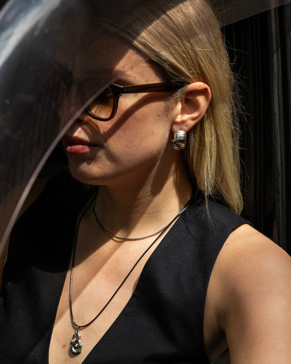 'Impression' Chunky Hoop Earrings