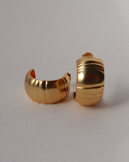 'Impression' Chunky Hoop Earrings