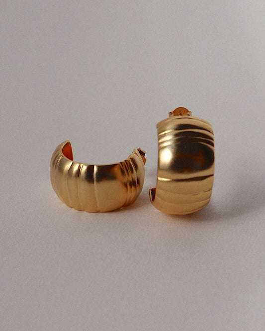 'Impression' Chunky Hoop Earrings