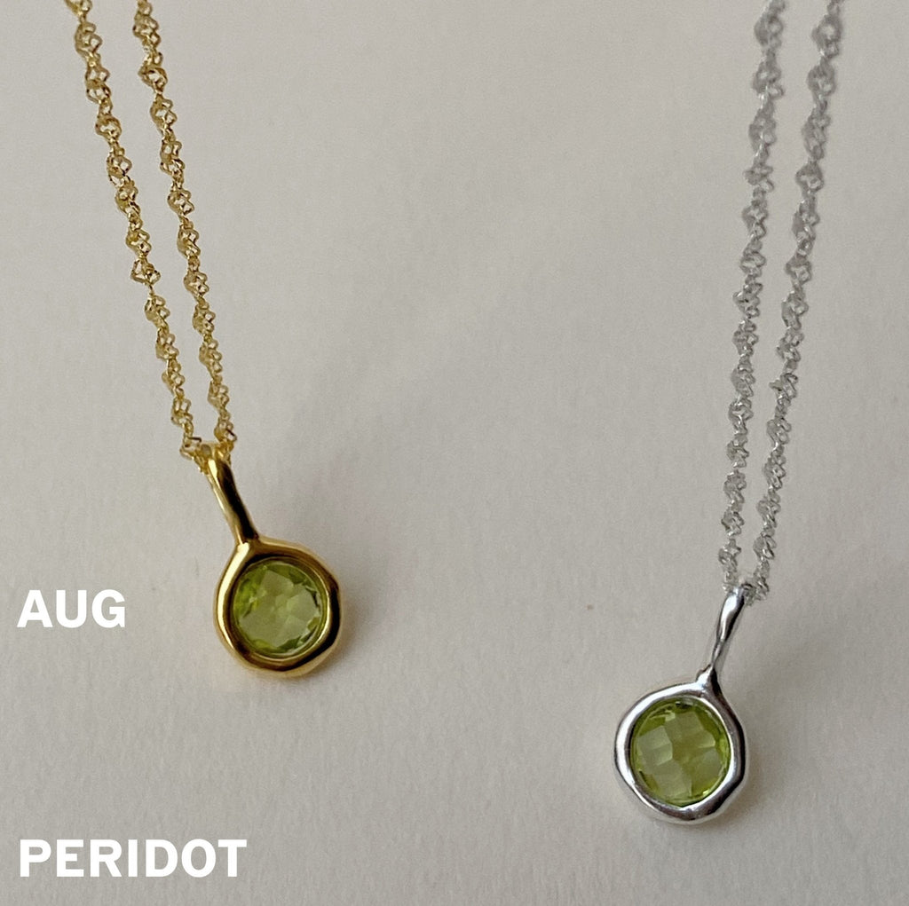 'Jörd' Birthstone Pendant Necklace - Lines & Current