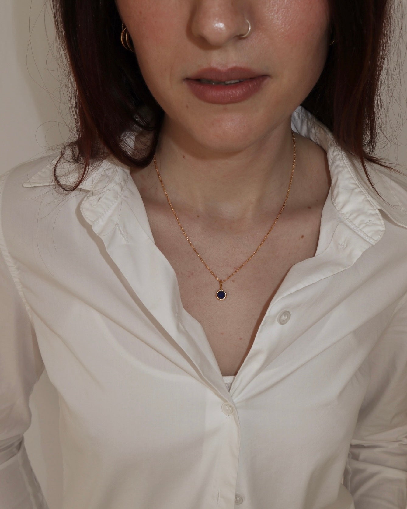 'Jörd' Birthstone Pendant Necklace - Lines & Current