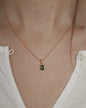 'Kate' Green Oval Necklace