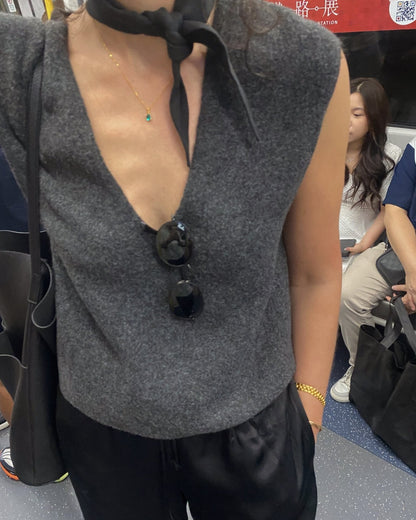 'Kate' Green Oval Necklace