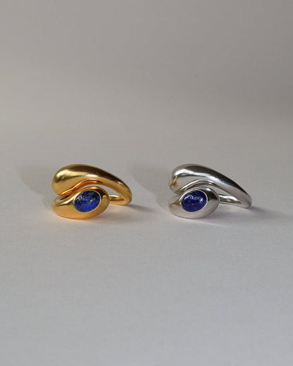 'Lars' Lapis Wrap Ring - LINES AND CURRENT