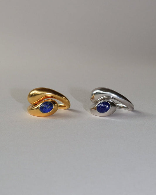 'Lars' Lapis Wrap Ring - LINES AND CURRENT