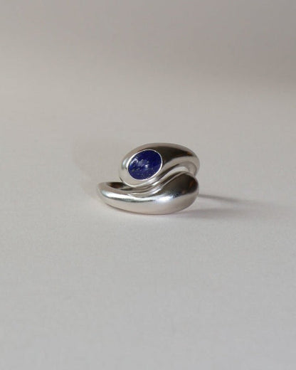 'Lars' Lapis Wrap Ring - LINES AND CURRENT