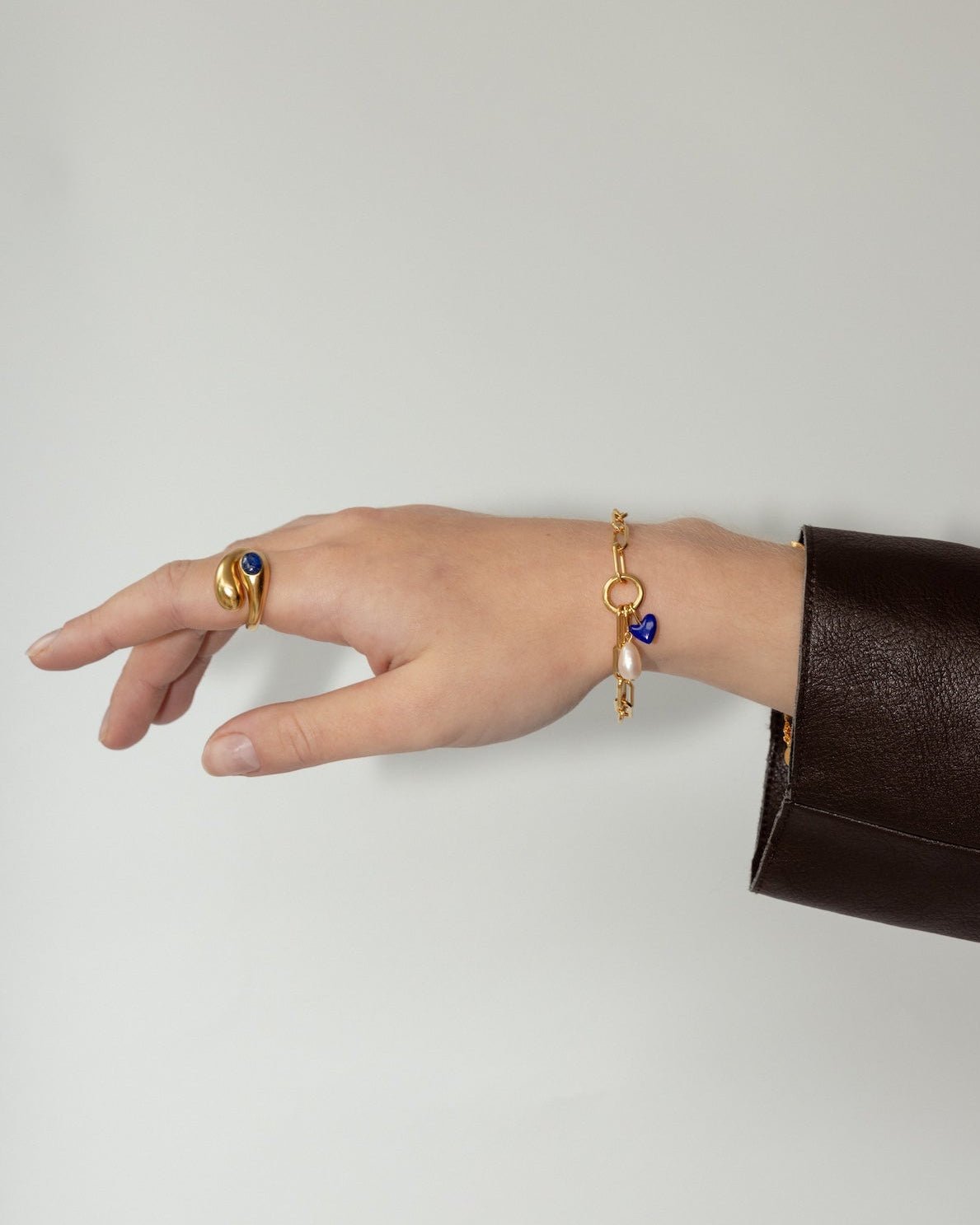 'Lars' Lapis Wrap Ring - LINES AND CURRENT