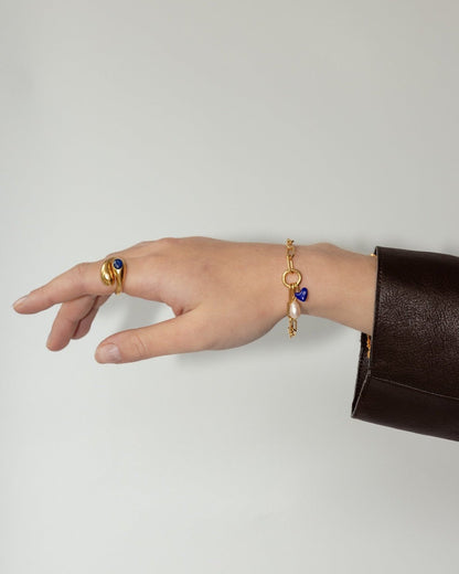 'Lars' Lapis Wrap Ring - LINES AND CURRENT