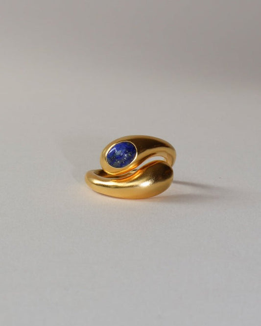 'Lars' Lapis Wrap Ring - LINES AND CURRENT