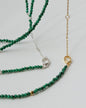 'Madison' Malachite Beaded Necklace