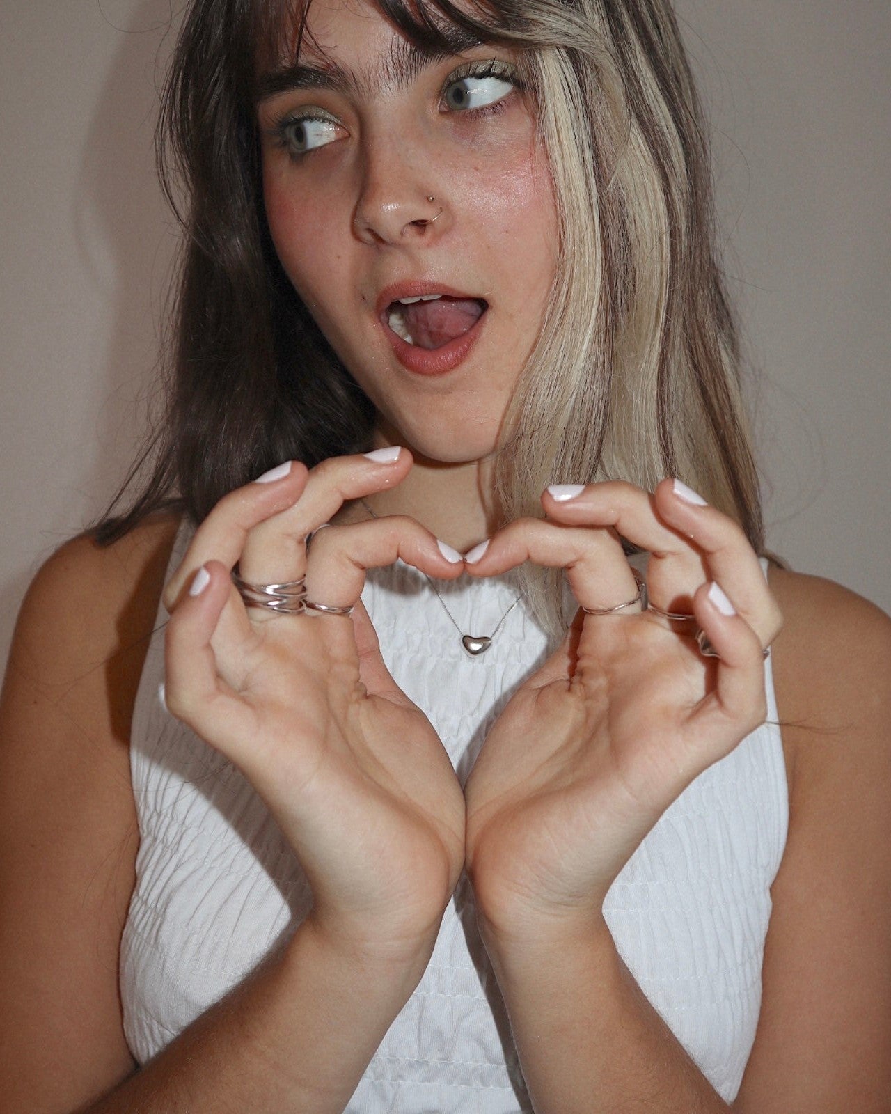 Mini 'Heart in the Clouds' Chain Necklace