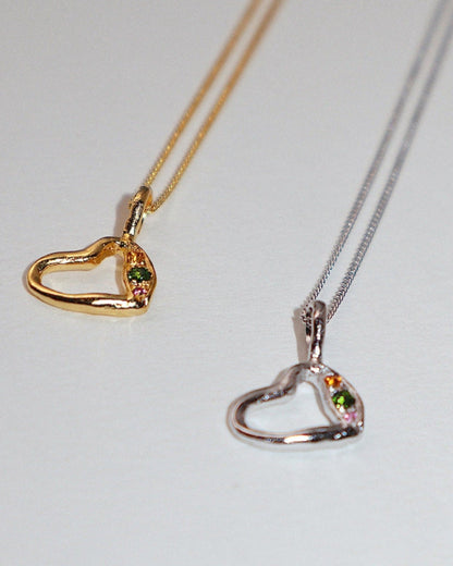 'Mixed Emotion' Heart Necklace