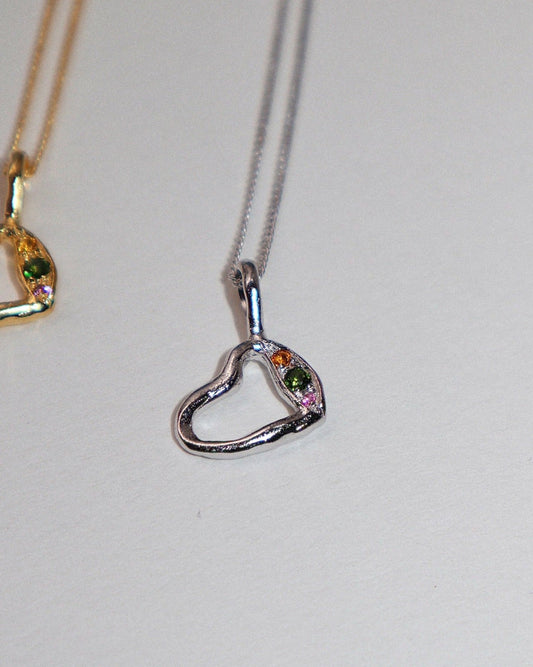 'Mixed Emotion' Heart Necklace
