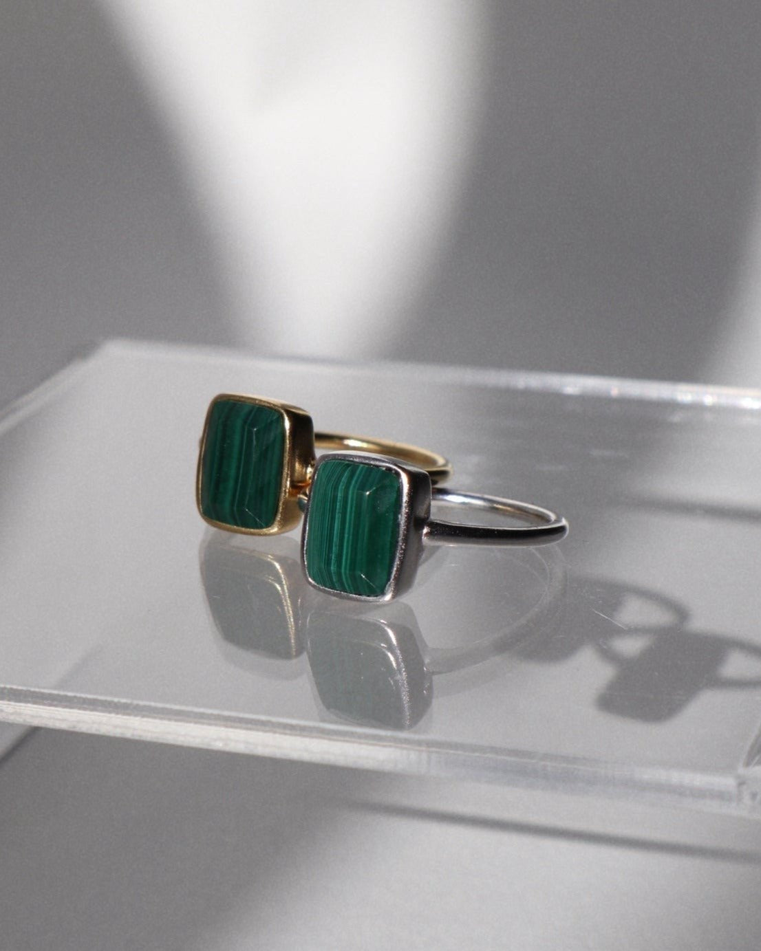 'Monroe' Green Malachite Ring