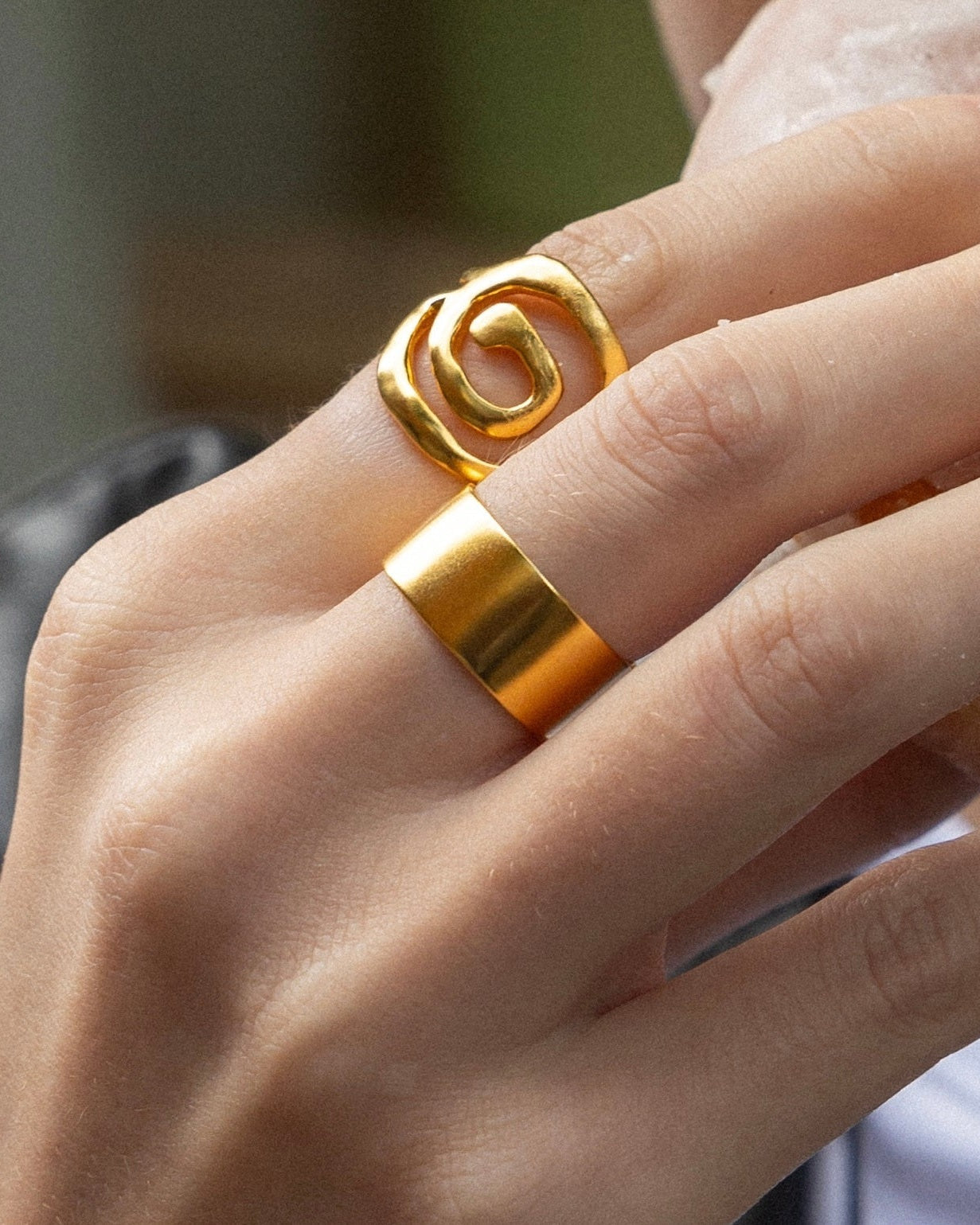 'Nova' Thick Cuff Ring
