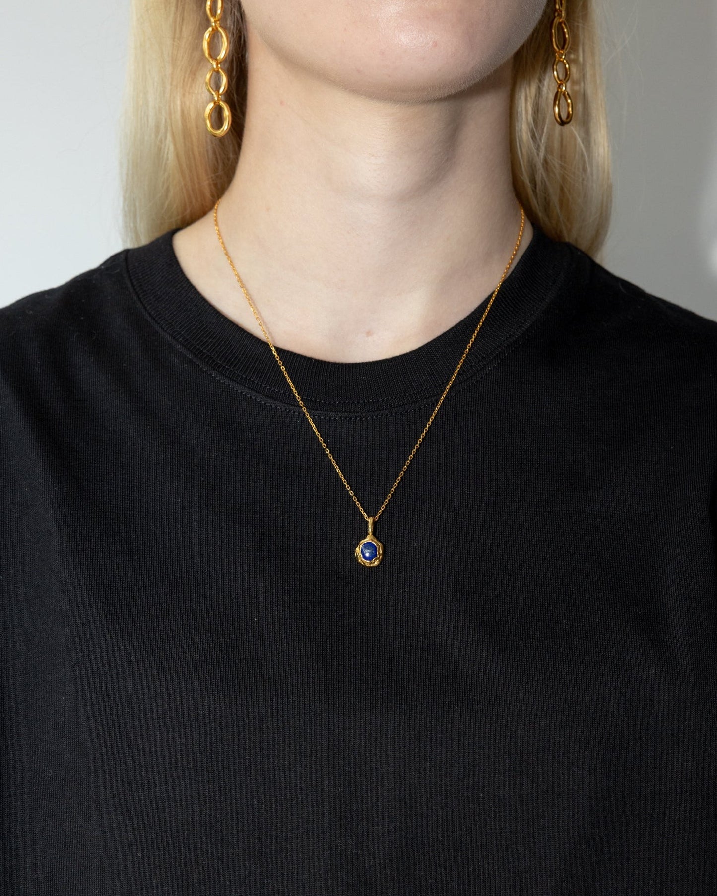'Nox' Molten Lapis Necklace - LINES AND CURRENT