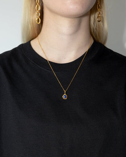 'Nox' Molten Lapis Necklace - LINES AND CURRENT