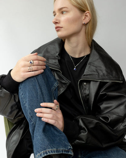 'Nox' Molten Lapis Necklace - LINES AND CURRENT