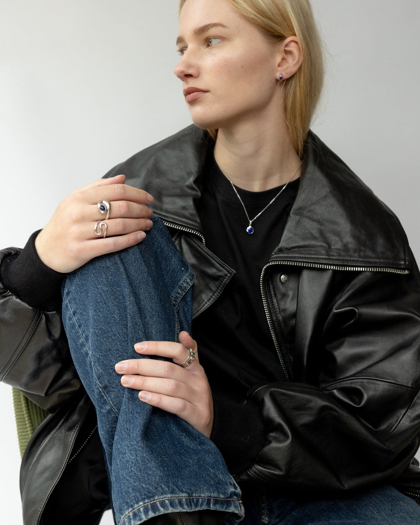 'Nox' Molten Lapis Necklace - LINES AND CURRENT