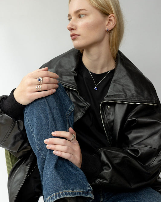 'Nox' Molten Lapis Necklace - LINES AND CURRENT