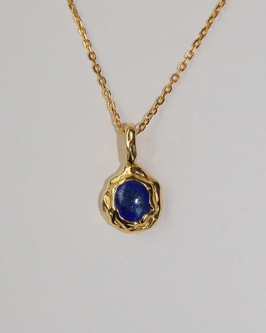 'Nox' Molten Lapis Necklace - LINES AND CURRENT